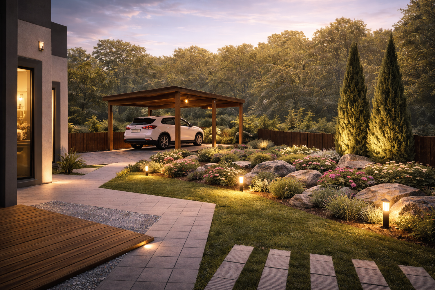 Садовые дорожки и мощение